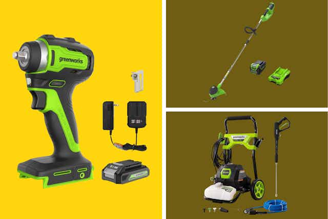  Greenworks Outdoor Tool Sale, Starting at $85 on Amazon card image