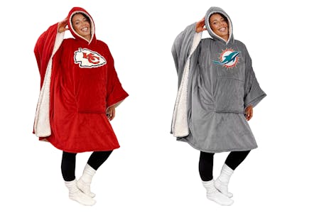 NFL Hooded Logo Blanket