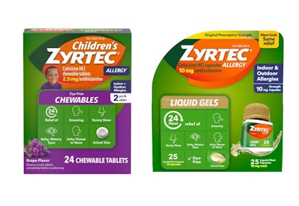 2 Zyrtec Products