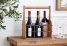home depot farmhouse wood wine rack