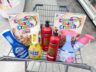 tresemme cinnamon toast crunch febreze dawn mr. clean in walgreens cart