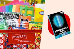 Staples Back-to-School Deals: Get Free AstroBrights Paper Through July 26 card image