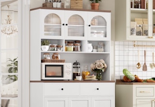 white pantry cabinet