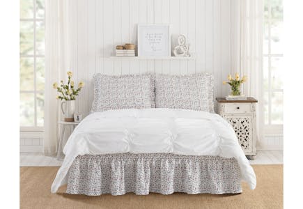 The Pioneer Woman Bedskirt and Sham Set