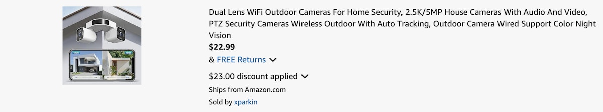 Amazon Dual Lens Outdoor Security Camera 2025 2