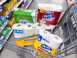 bounty charmin puffs items in walgreens cart