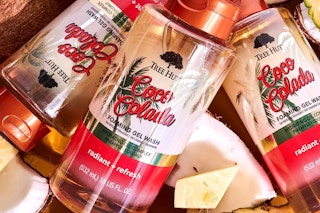 three bottles of body wash