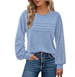 BTFBM Women's Long Sleeve Lace Top