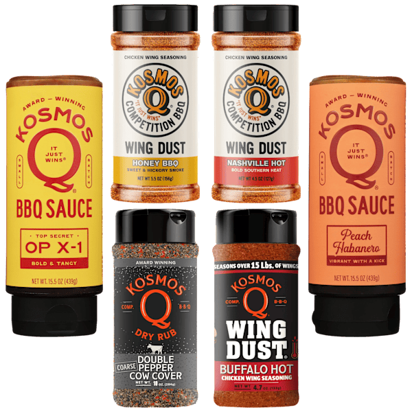 Kosmos BBQ Sauce, Wing Dust & Dry Rubs