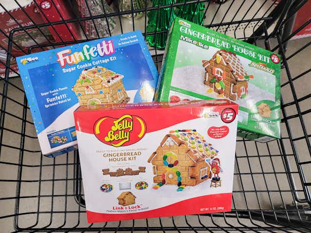Jelly Belly, Funfetti, and More $5 Gingerbread Houses at Dollar Tree card image