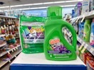 gain detergent and flings on walgreens shelf