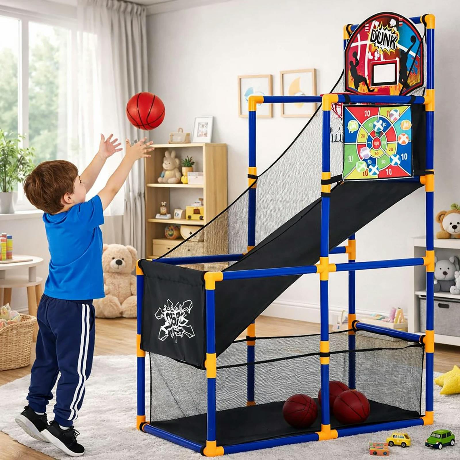 Kids Basketball Arcade Game Set