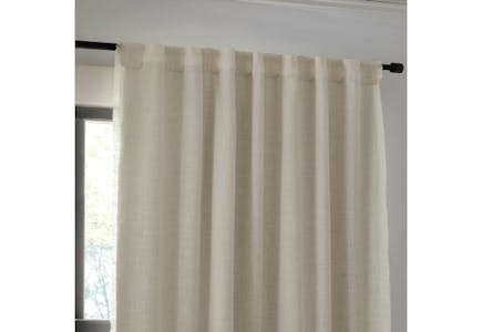 Threshold Blackout Slub Curtain