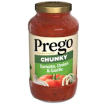 2 Prego Pasta Sauces