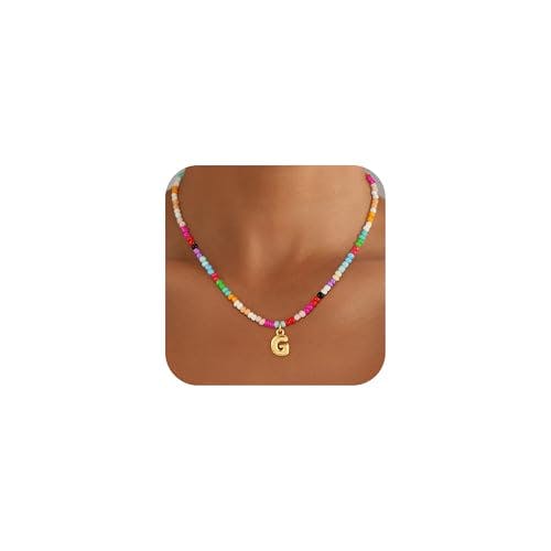 Colorful Initial Necklace