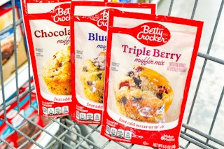 betty crocker muffin mix in shopping cart