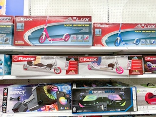 target razor scooters on shelf