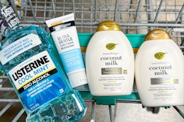 ogx listerine neutrogena products in shopping cart