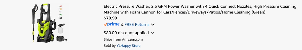 Amazon Electric Pressure Washer 2025