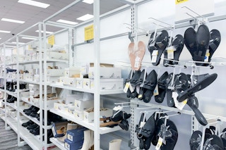 women's shoe clearance sitting on target shelves
