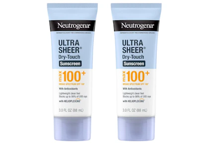 2 Neutrogena Sunscreen Lotions