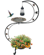 Solar Bird Bath with Planter