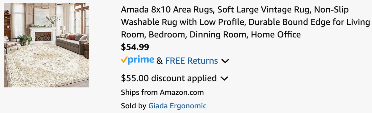 a cart ending in $54.99