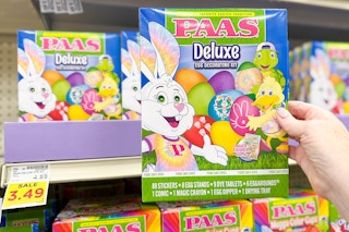 hand holding paas decorating kit