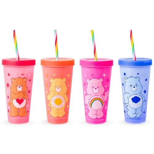 Silver Buffalo Care Bears Tumblers 4-Pack