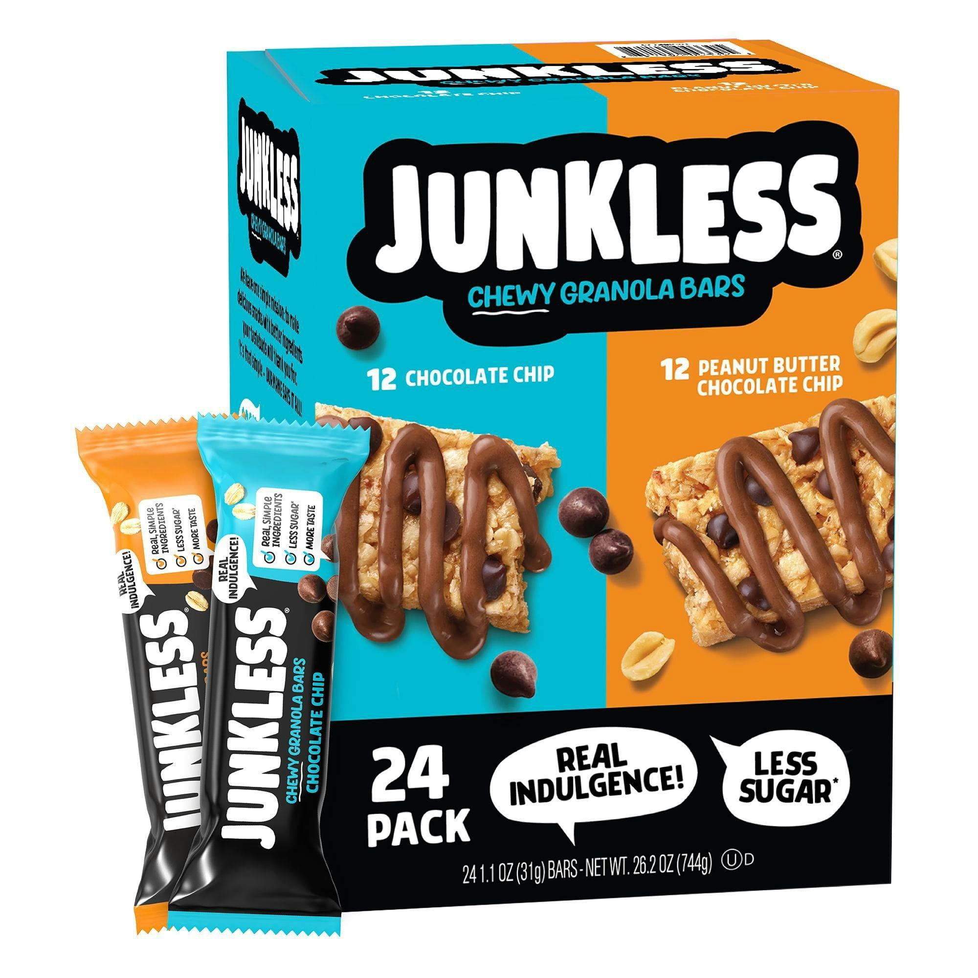 JUNKLESS Chewy Granola Bars Box