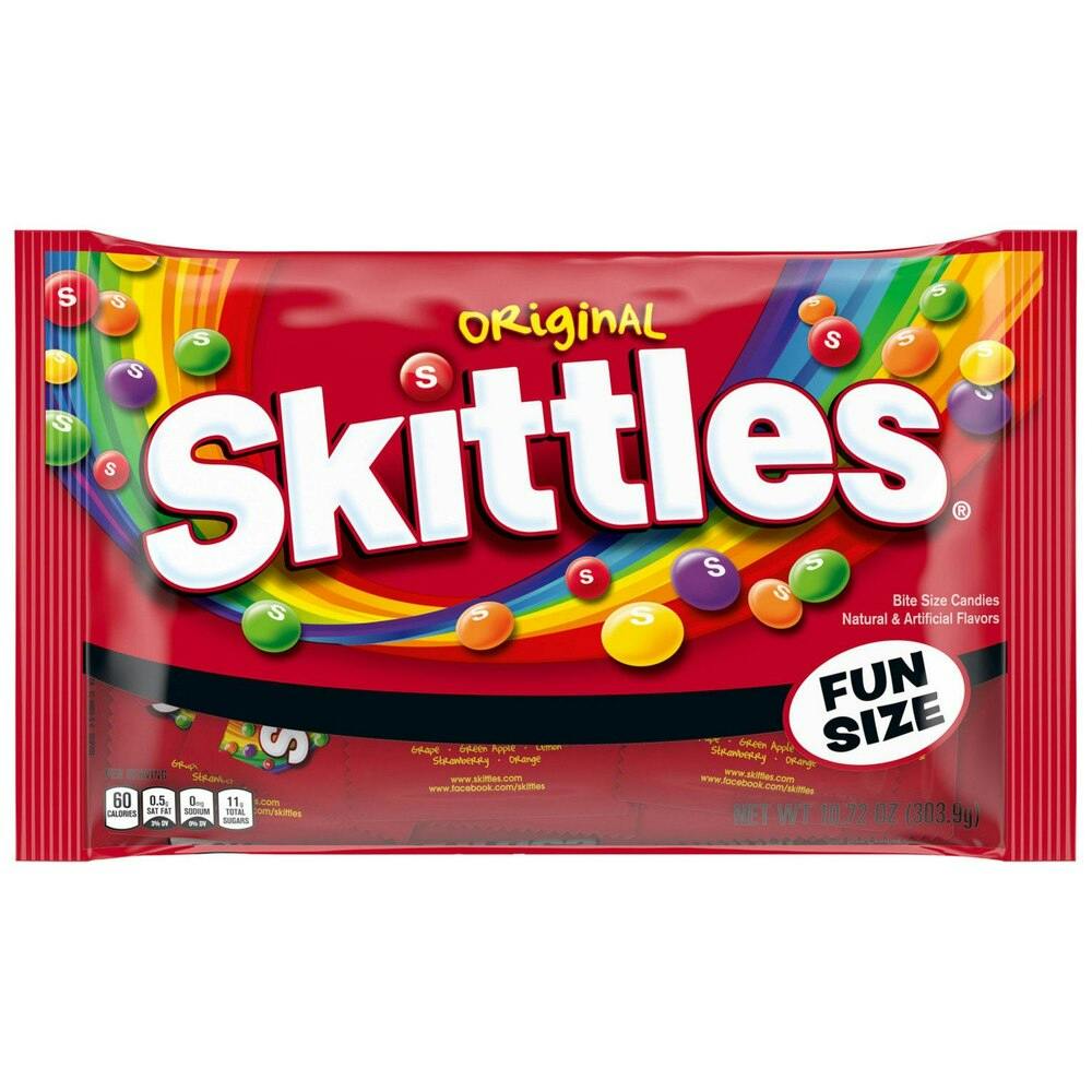 2 Skittles Fun-Size Candy Bags