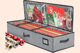 Wrapping Paper Storage Container B09N4P4X1V