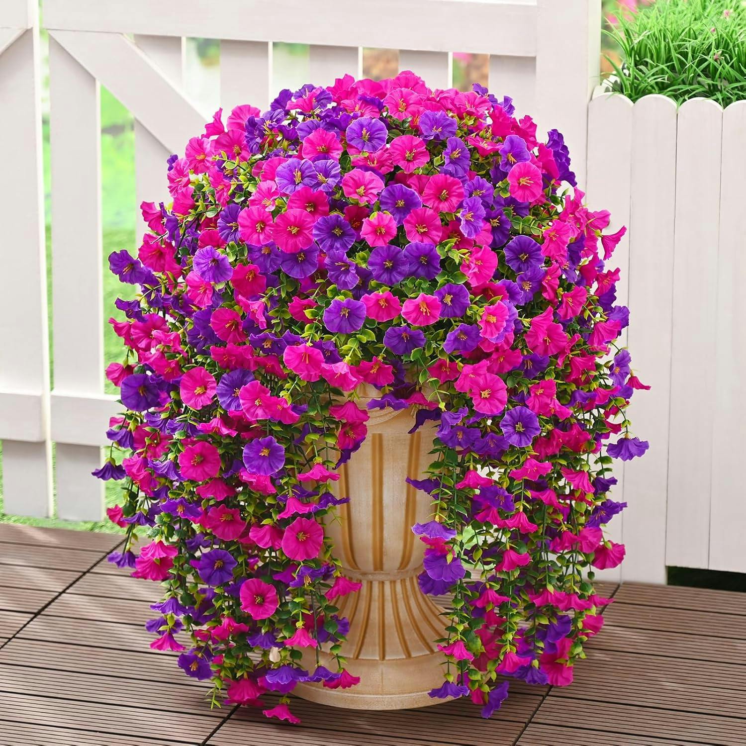 Artificial Hanging Flowers 4-Pack