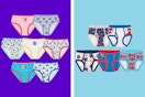 Two character multipacks of kids' underwear: Disney Stitch & Marvel Spider-Man