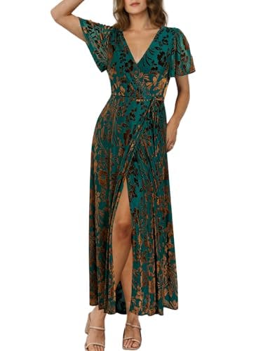 Women's Velvet Wrap Dress