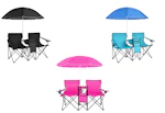 Double Chair and Umbrella Set