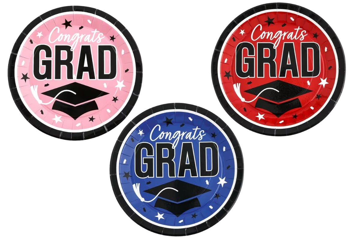 Graduation Party Paper Dinner Plates