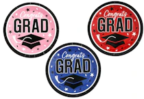 Graduation Party Paper Dinner Plates