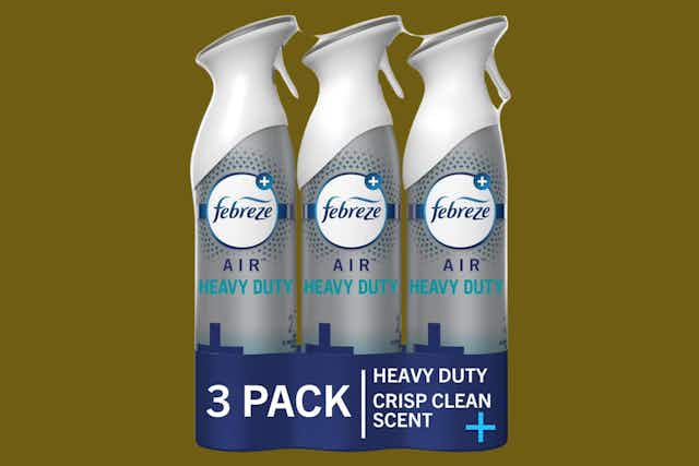 Febreze Air Freshener Spray 3-Pack, as Low as $7.21 on Amazon card image