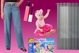 5 deals under $10 at Walmart: Denim, lip gloss, Crayola set, baby outfit & curtains