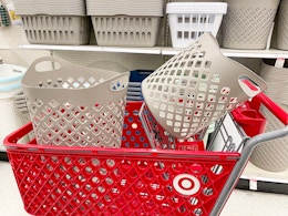 brightroom hampers and baskets sitting in a target cart