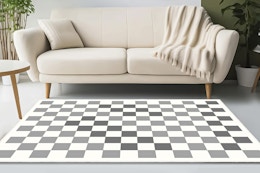 Checkered Moroccan Rug, Just $46 at Walmart (Reg. $130) card image