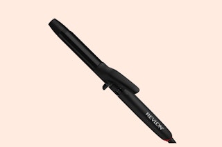 a black curling iron