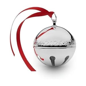 Silver Plated Sleigh Bell Ornament