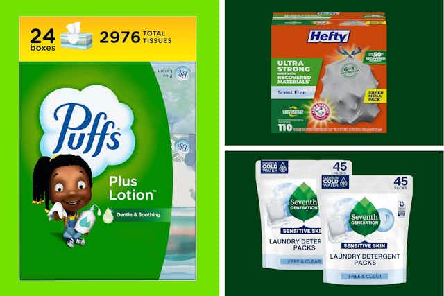 Spend $50 on Hefty, Scott, and Other Essentials for a $15 Amazon Credit card image