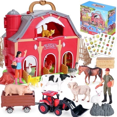 Farm Animal Barn Playset