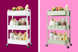 Storage Cart B09CTTJYJ1 B09W5L52ST 3-tier rolling