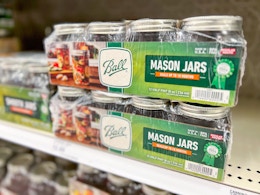 Ball Mason Jars 12-Pack, Only $9.40 at Target — While Supplies Last card image