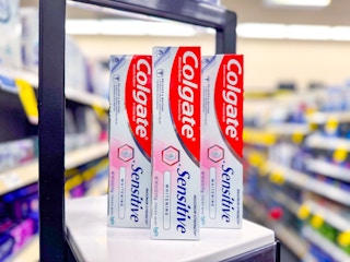three colgate sensitive toothpastes