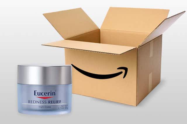 This Eucerin Redness Relief Night Creme Now Starts at $5.49 on Amazon card image